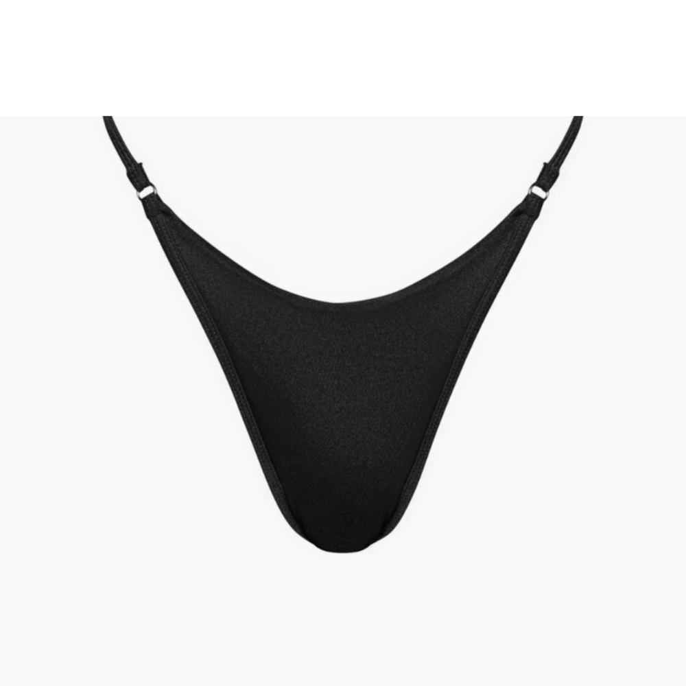SOMMER SWIM BIKINI BOTTOMS BLACK BRAZILIAN NWT - Picture 10 of 15